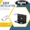 Koova Storage Rack, Steel, Black, 3.3 in W, 3.7 in H, 6.25 in L, Powder Coated KV-CAN-2 - alternate 5